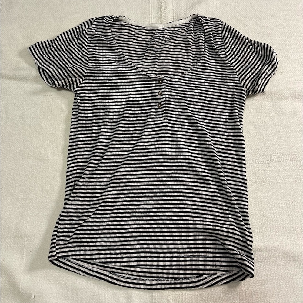 Black and White Striped T-Shirt